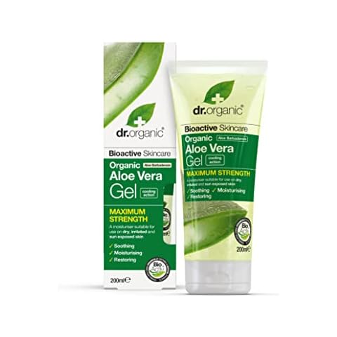 Dr Organic, Organic Aloe Vera Gel, Natural , Vegan , Cruelty Free , Paraben & SLS Free , Maximum Strength, Dry Skin , 200ml Cover