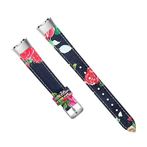 NICERIO Pulseira de relógio compatível com Samsung Galaxy Fit SM-R370 – Pulseira de couro para relóg