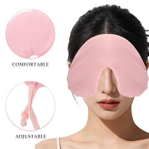 Masque de sommeil lesté lavande rose occultant contre le stress - 3