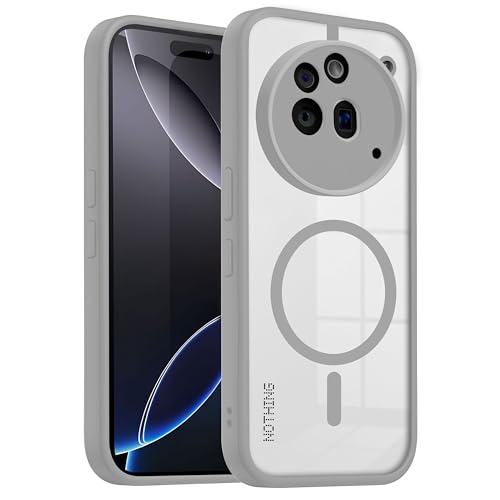 Image of V-TAN Back Cover for Nothing 3A Pro 5G Compatible Case, Matte Finish Transparent Magnetic Case, TPU, Camera Protective Shockproof Cover (Grey)