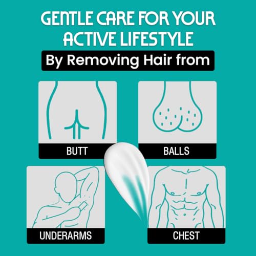Image of Glamveda Intimate Hair Removal Cream for Men 60g | Pubic Hair Removal | Painless, Faster, Soothing | Brighten, Non Irritating | For Sensitive Body Areas | Body Hair Remover | All Skin Type