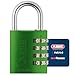Produktbild ABUS Zahlenschloss 145/40 Grün - Kofferschloss, Spindschloss u. v. m. - Aluminium-Vorhängeschloss - individuell einstellbarer Zahlencode - ABUS-Sicherheitslevel 4