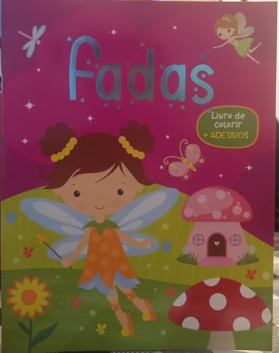 Livro de colorir com adesivos – fadas: