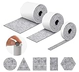 🪑【Hochwertige Materialien】 Filz Selbstklebende, Beseitigen Sie Kratzer und störende Geräusche. Das Filzkissen besteht aus hochfesten Fasern, hat ein dickes Reibungsdesign, fällt nicht, stolpert nicht und kann gut gleiten.