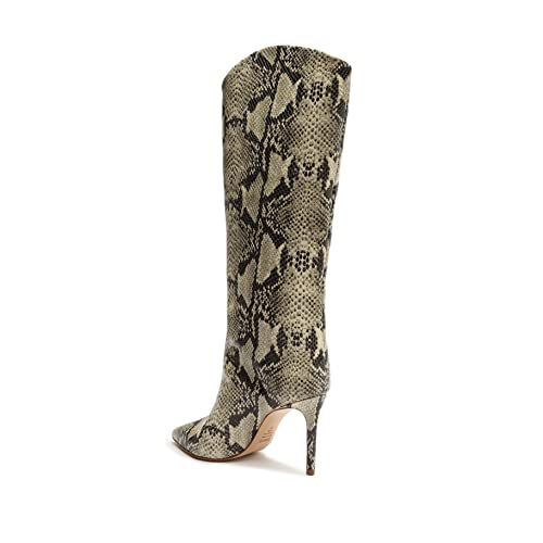 Schutz Women's Maryana Leather Dress Boot (5, Natural) #TOP1