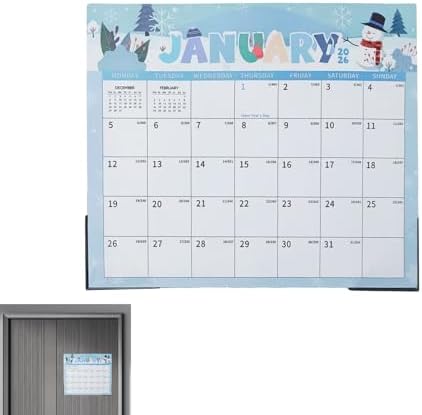 Calendrier Magnétique Pour Réfrigérateur 2026-2027, Calendrier Mensuel