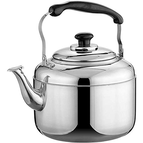 JWXQY Bouilloire Sifflante d'acier Inoxydable, Bouilloire 4L / 5L / 6L / 7L / 8L / 10L Cuiseur Gaz Grande Capacité Bouilloire Ménage épaissie Suitable for All Types