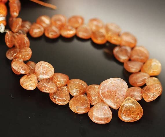 Pierre de soleil briolette pour vos ateliers de loisirs créatifs et bijoux fait main