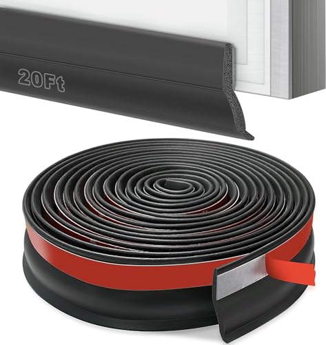 Garage Door Bottom Seal Strip,40ft Weatherproof Rubber Door Threshold Seal