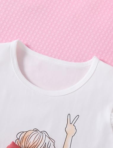 Image of Girls Summer Outfits Cute Sleeveless Top High Waisted Short Sets with Pockets Teen Girl Clothes Size 6-14 T