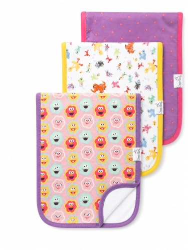 Image of Copper Pearl Premium Baby Burp Cloths - 3-Pack Large Cotton Burp Cloths, Extra Soft Spit Up Rags with 3 Absorbent Layers, Perfect for Baby Boy and Baby Girl Gifts (21 inch x 10 inch Size, Abby and Pals Set)