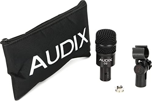 Image of AUDIX D2 Hypercardioid Dynamic Instrument Microphone for Kick Drums, Toms, and Bass Instruments