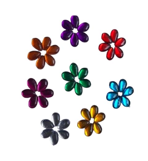 ZILZON® Tear Drop Shape Edged kundan Stone for Craft and Cloth Work Pack of 8 Color 100 Piece Each Color-image-17