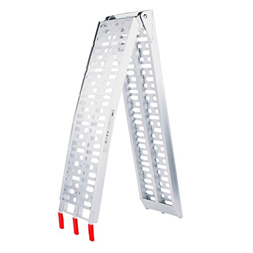 Motorrad Auffahrrampe Alu klappbar 220 cm x 28 cm 340 Kg inkl Spanngurt – Bild 3