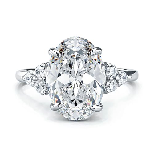 Bague en moissanite de prestige D VVS1 et argent sterling
