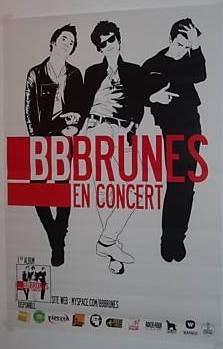 Affiche Bb Brunes 70x100 cm habiller un grand mur vide poster musique rock