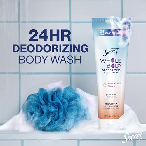 Secret Feminine Wash, 24 HR Deodorizing Feminine Body Wash for Women, Removes 6x Causes of Odor, PH Balanced, Safe to Use Everywhere - Image 6