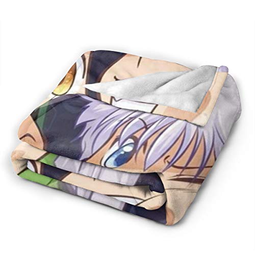 Itachishop Flannel Fleece Blanket With Pompom Fringe, Fuzzy Throw Blanket Bed Blanket For Couch Home Decor, 60X50In #TOP1