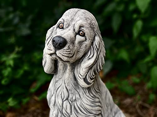 Large Cocker Spaniel Statue Springer Spaniel Memorial Stone Spaniel Figure Concrete Dog Statue Garden Decoration Custom Dog Figurine Spaniel Figure Stone Dog Sculpture Stone Garden Spaniel Yard Art #TOP2