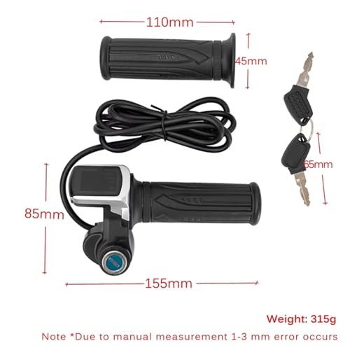 8inch Hub Motor Kit 36V 500W Brushless Hub Motor with 25A Controller Power Display Throttle, 8in Motor Wheel Brushless Gearless (8in 36V 500W)