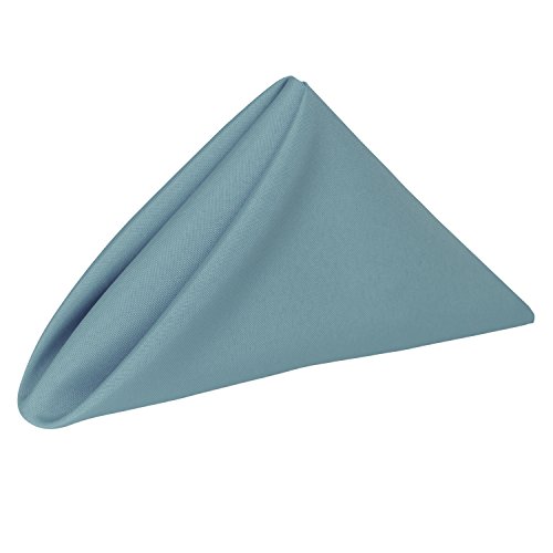 Ultimate Textile 17x17-Inch Square Polyester Cloth Napkins, Slate Set of 24