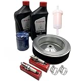 GENUINE TUNE UP KIT FOR GX630 GX660 GX690 INCLUDE 2 PK GENUINE OIL [08207-10W30] WITH GENUINE [15400-PLM-A02] OIL FILTER AND AIR FILTER REPLACE [17210-Z6L-010] 2 PK ORIGINAL SPARK PLUGS & FUEL FILTER