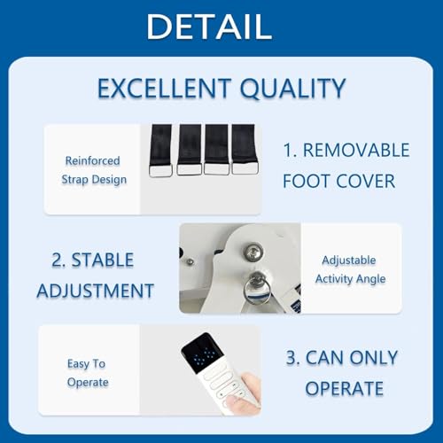 Dispositivo Ajustable para Rehabilitación de Tobillo con Control Remoto miniatura 3