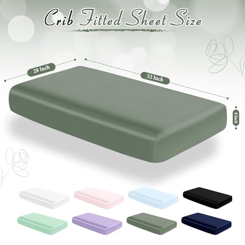 Image of Entisn 28x52 Satin Fitted Crib Sheet 2 Pack, White and Grey