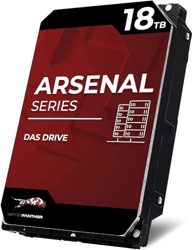 Image of Water Panther WP Arsenal 18TB SATA 7200RPM 3.5-Inch DAS Hard Drive (Renewed)