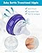 Silicone Nipple for Lansinoh Anti-Colic Baby Bottle, Fast Flow, Size L, 6m+, 6 Count