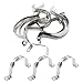 Kyuionty 15 Pcs 2-1/2 Inch Two Hole Conduit Clamps, M63 Stainless Steel Rigid Pipe Strap Metal U Clamp U-tube Conduit Strap Bracket for Fixing Pipe