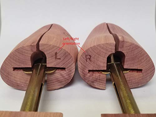 Woodlore Women’s Cedar Wood Shoe Trees Adjustable 2-Pack (For 2 pair of Shoes), Aromatic, USA Made (Medium Fits Sizes 8-9.5) - Thumbnail 6