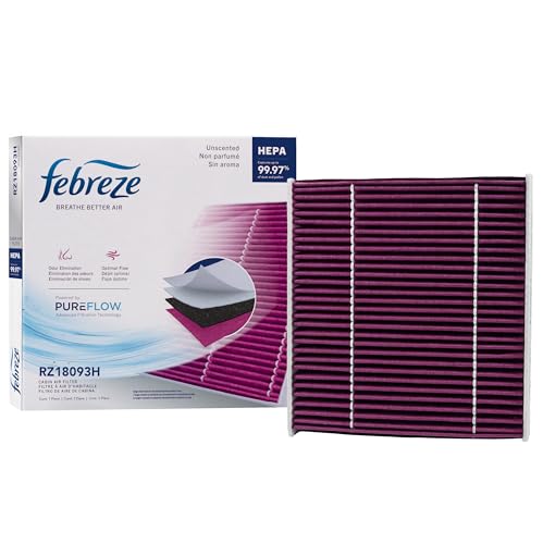 Febreze Odor Control HEPA Cabin Air Filter by PUREFLOW RZ18093H Fits 2017-2024 Nissan Kicks 1.6L; 2025-2026 Kicks 2.0L; 2025-2026 Kicks Play 1.6L; 2023-2025 Kicks e-Power 1.2L; 2020-2025 V-Drive 1.6L
