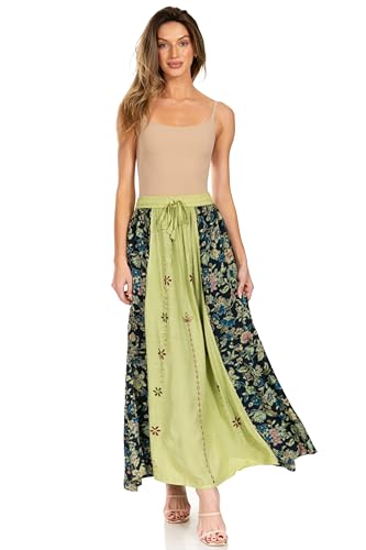 Jupe à Broderies Boho pour femmes longue fluide style champêtre chic - 5