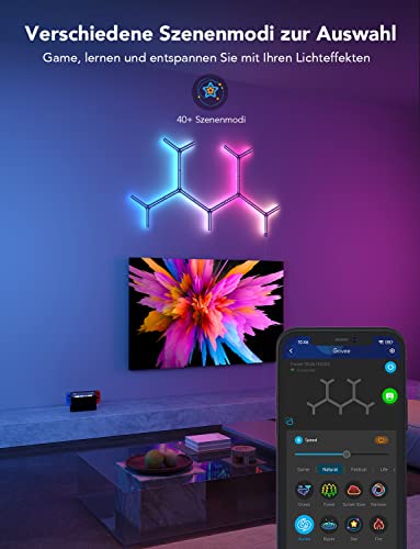 Govee Glide Y Lights, RGBIC LED Gaming Lights, 7er Pack – Ansicht 5