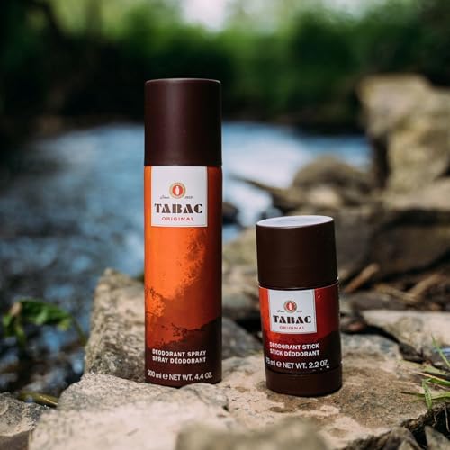 Image of Tabac Original Deodorant Spray for Men | Long Lasting Aromatic Spicy Body Spray | Black Pepper, Exotic Woods & Musk | Classic Masculine Deodorant | Fresh Daily Grooming Fragrance | Premium Men's Deo Spray | 200ml