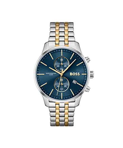 BOSS Associate Qtz Fashion Chrono Blue Round Dial Men's