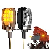 Universal señal de giro LED para motocicleta es fácil de usar y fácil de instalar: se puede usar fácilmente conectando los cables positivo y negativo, y tiene una gran practicidad.