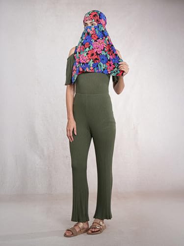 Image of Multipurpose Mask Cum Scarf for Women Cotton I Face Cover for Women I Sun Protection and Summer Wear Scarf