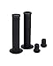 25NINE Ronin Grip with Flange - Flanged BMX Bike and Scooter Handlebar Grips with End Plugs - Black