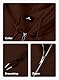 JMIERR Hoodie Herren Einfarbig Baumwolle mit Reißverschluss Pullover Langarm Sweatjacke Kapuzenpullover Sweatshirt,Braun L