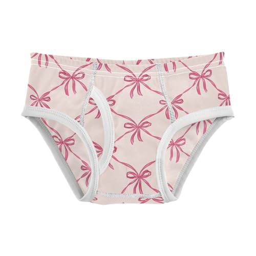 Boys' Exclusive Briefs Toddler Underwear 95% Combed Cotton Boxerbriefs 2T Light Pink Bow Pattern 5