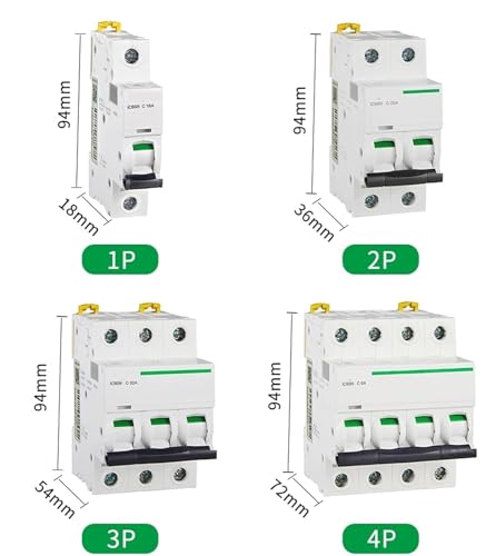 Disjoncteur 3 pôles IC65N type C évitant les surcharges 40A - 4