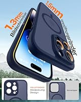 TOCOL für iPhone 14 Pro Hülle, Kompatibel mit MagSafe, Matt Tiefblau – Ansicht 6