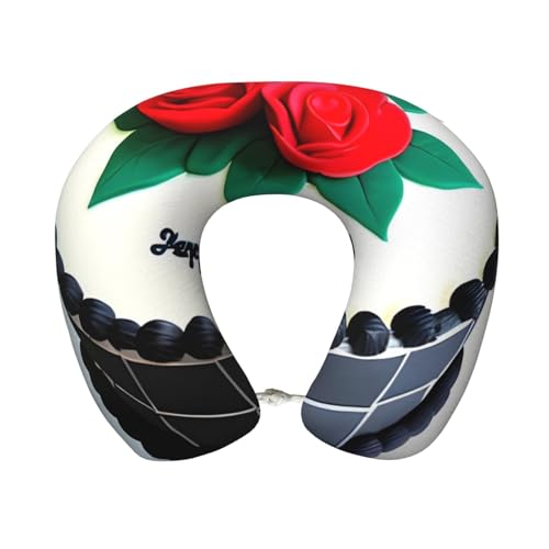 Almohada de espuma viscoelástica para viaje ergonómica miniatura 1