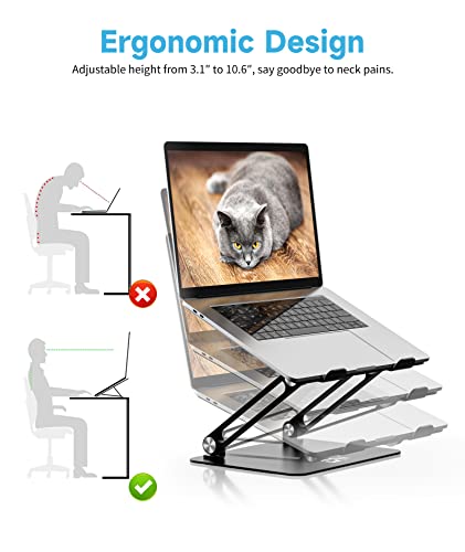 Laptop-Stand-EPN-Ergonomic-Portable-Laptop-Riser-Adjustable-Height-Laptop-Holder-with-Non-Slip-Silicone-Aluminium-Alloy-Compatible-for-MacBook-Lenovo-and-notebooks-up-to-17-Inch-Black