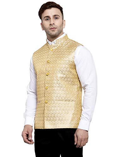 WINTAGE Men's Rayon Bandhgala Festive Nehru Jacket Waistcoat -8 Colors2