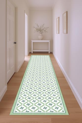 Miniatura 7 de Dobleuve Estudio Alfombra Vinílica Hidráulica 24 Verde 47x80 Cm Alfombra Cocina Lavable Antideslizante Alfombra Vinilica Suelo Vinílico Alfombra Vinilo Salón