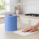 UR CHOICE Blue Centrefeed Paper Tissue Rolls, Pack of 12 Rolls, Multipurpose 2-Ply Laminated Kitchen Towel for Home & Commercial Cleaning - Image 8