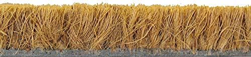 Onlymat Natural Coir Doormat with Anti-Slip Rubber Back for Indoor, Outdoor, Patio, Home, and Office - Handcrafted, Large, and Thick Plain Design Mats for Entryway Decor, Beige,80 x 50cm